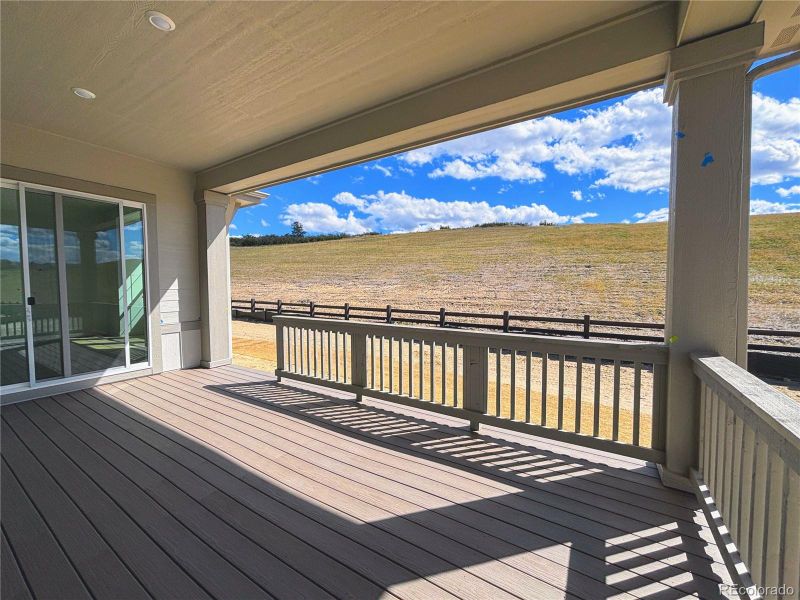 Exterior details and patio area of a home in Macanta: The Legends Collection, Castle Rock (Image 2).