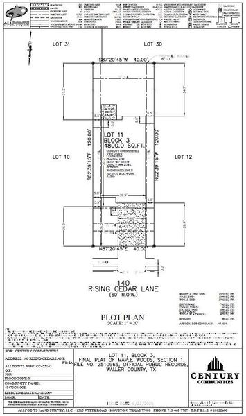 2D floor plan layout of this home in Maple Woods, Hockley, TX (Image 3).