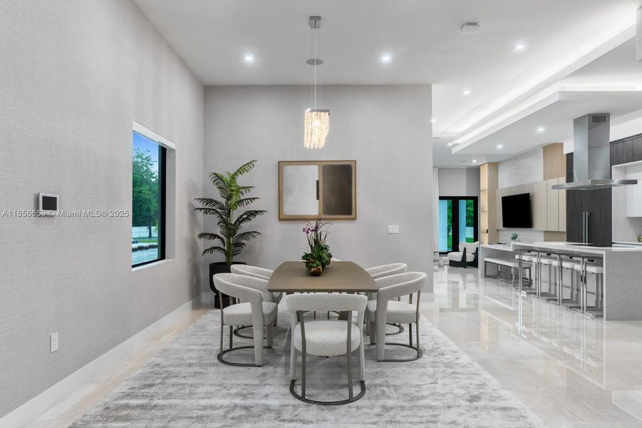 Furnished interior view inside a new home in , Miami (Image 27).