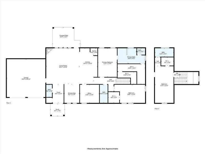 2D floor plan layout of this home in , Whitesboro, TX (Image 5). 2D floor plan layout of this home in , Whitesboro, TX (Image 5).