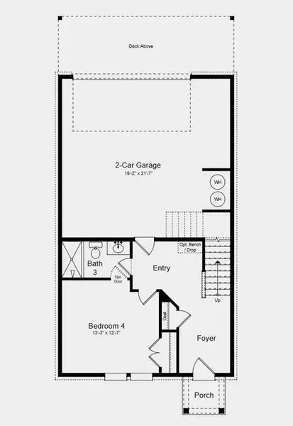 2D floor plan layout of this home in Dreycott, Lawrenceville, GA (Image 5).