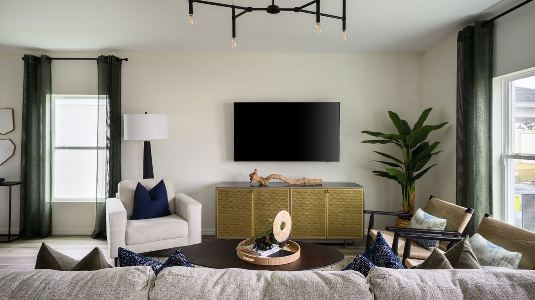 Representative furnished interior of a home built from the Indigo by Casa Fresca Homes in Pasadena Woods, Dade City (Image 5).