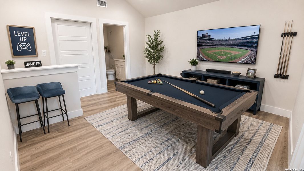 Furnished interior view inside a new home in , Bulverde (Image 16).