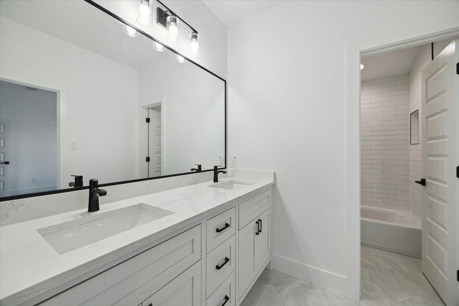 Furnished interior view inside a new home in , Jersey Village (Image 7).