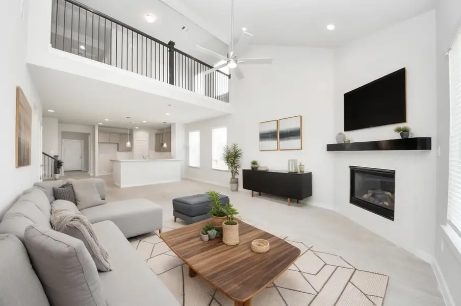 Virtually Staged - Living Room.