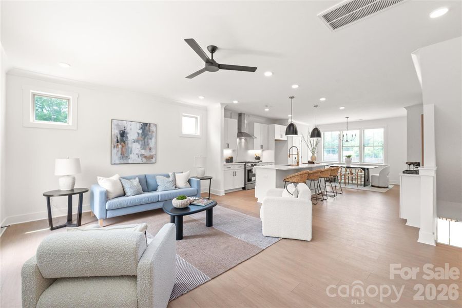 Furnished interior view inside a new home in , Charlotte (Image 4).