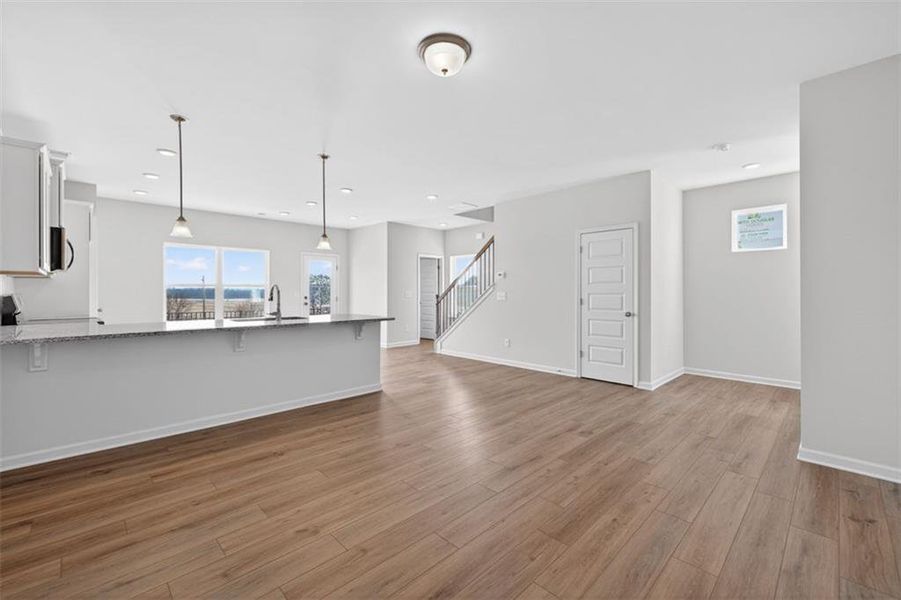 Spacious, unfurnished interior of a new home in Townes At The Stiles, Cartersville (Image 13).
