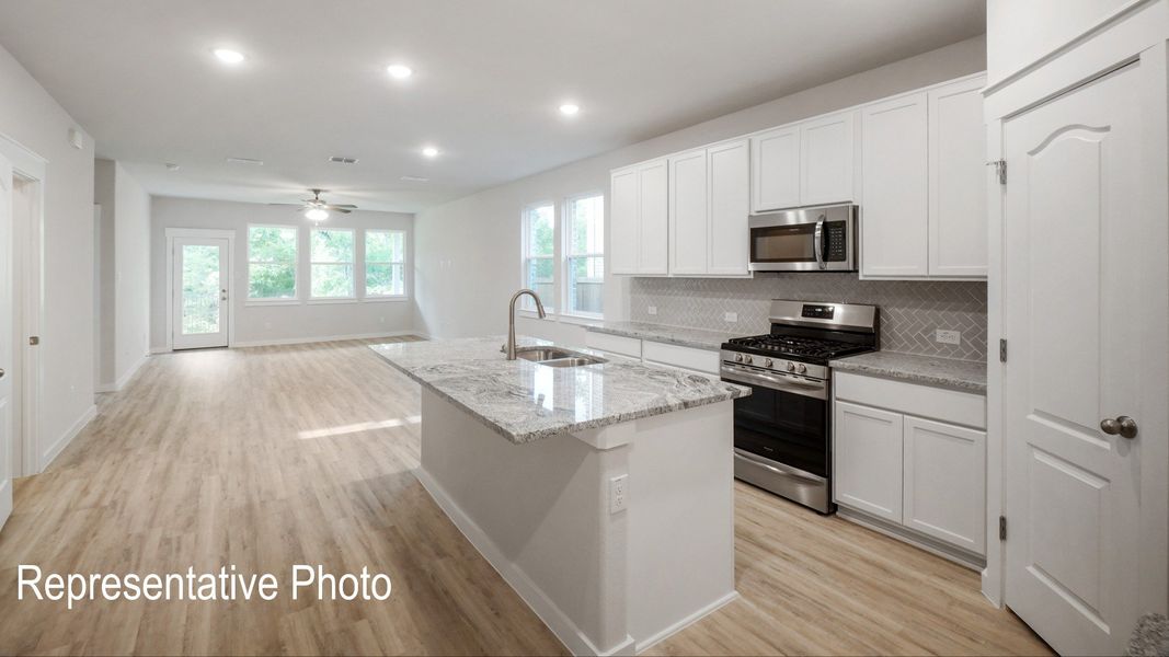 Furnished interior view inside a new home in Westridge Journey, McKinney (Image 4).