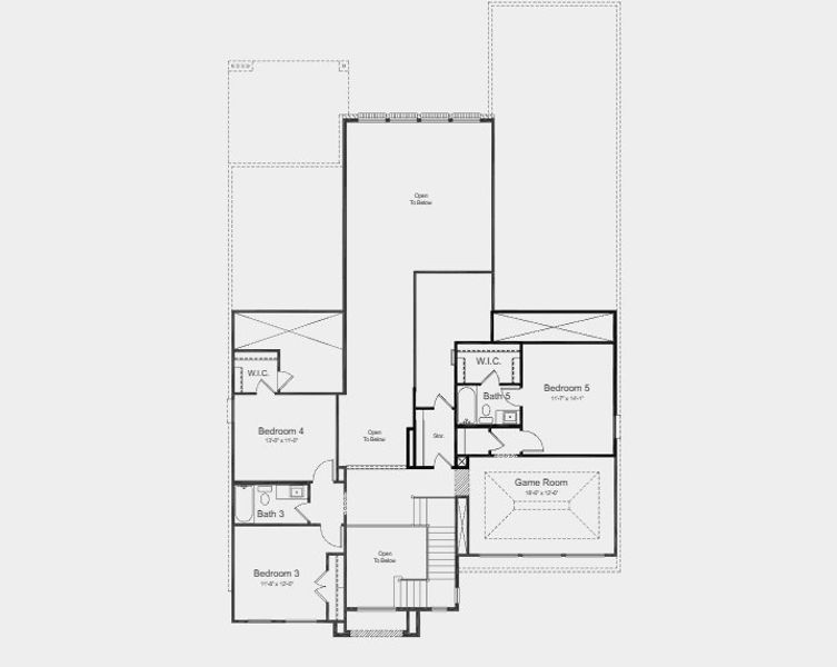 2D floor plan layout for the Rialto by Taylor Morrison in Ryehill, Rosenberg, TX (Image 3).