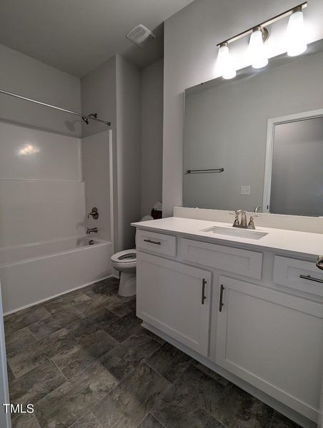 model home guest bath