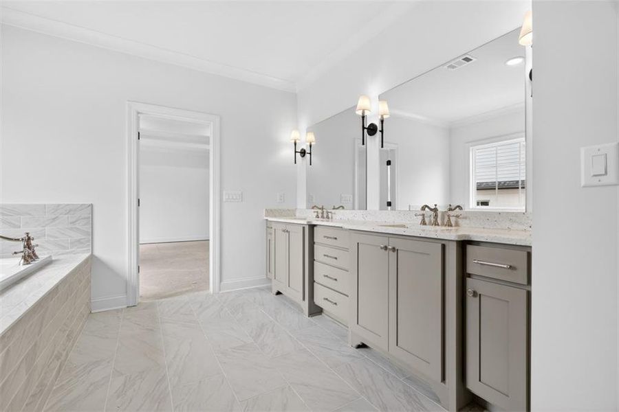 Furnished interior view inside a new home in , Suwanee (Image 35).