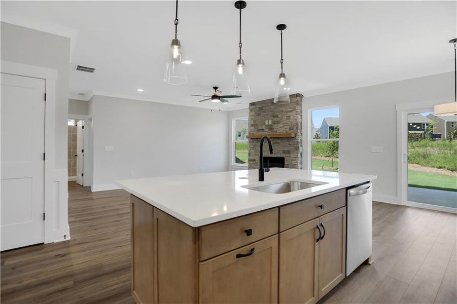 Furnished interior view inside a new home in Twin Lakes, Hoschton (Image 15).