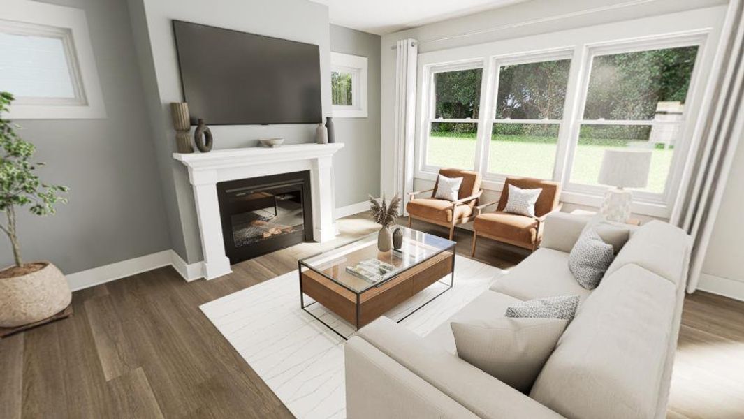 Furnished interior view inside a new home in Tupelo Junction, Mebane (Image 3).