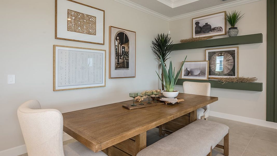Representative furnished interior of a home built from the Pallazio II by Taylor Morrison in Esplanade at McKinnon Groves, Winter Garden (Image 7). Representative furnished interior of a home built from the Pallazio II by Taylor Morrison in Esplanade at McKinnon Groves, Winter Garden (Image 7).