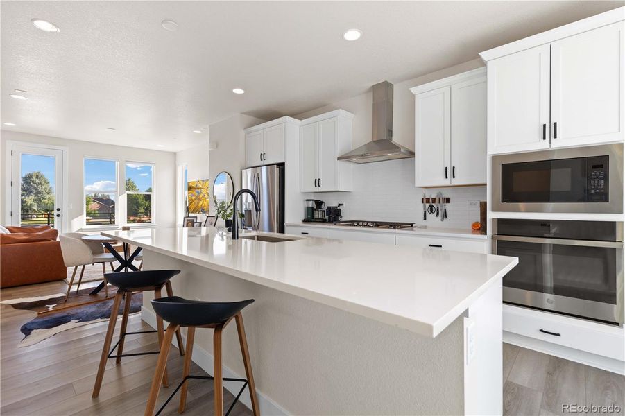 Furnished interior view inside a new home in Haskins Station, Arvada (Image 11). Furnished interior view inside a new home in Haskins Station, Arvada (Image 11).