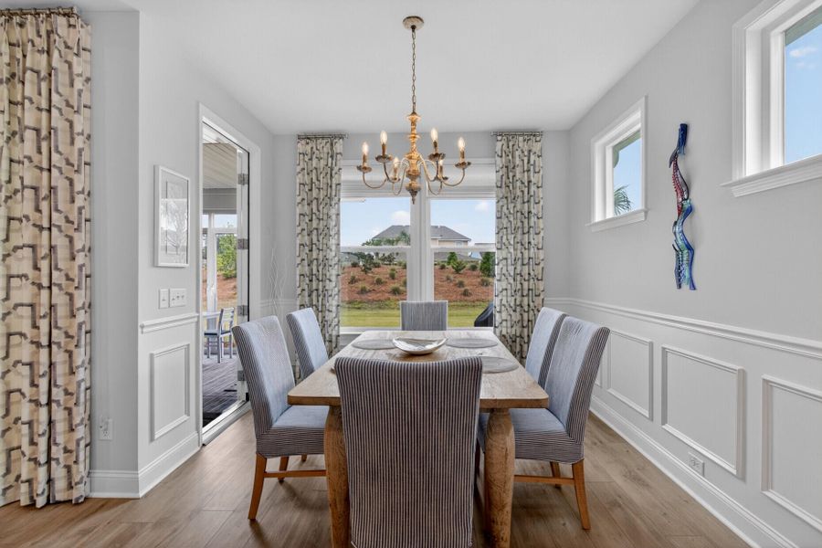 Furnished interior view inside a new home in , Summerville (Image 32).