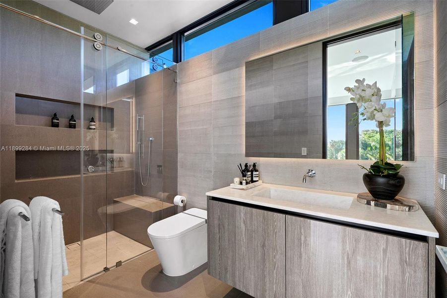 Furnished interior view inside a new home in , Miami (Image 13).