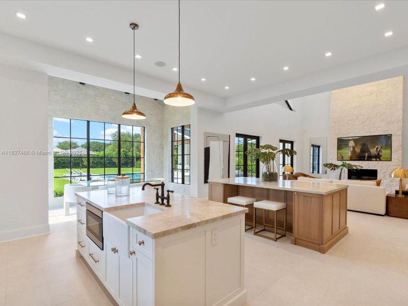 Furnished interior view inside a new home in , Miami (Image 6).