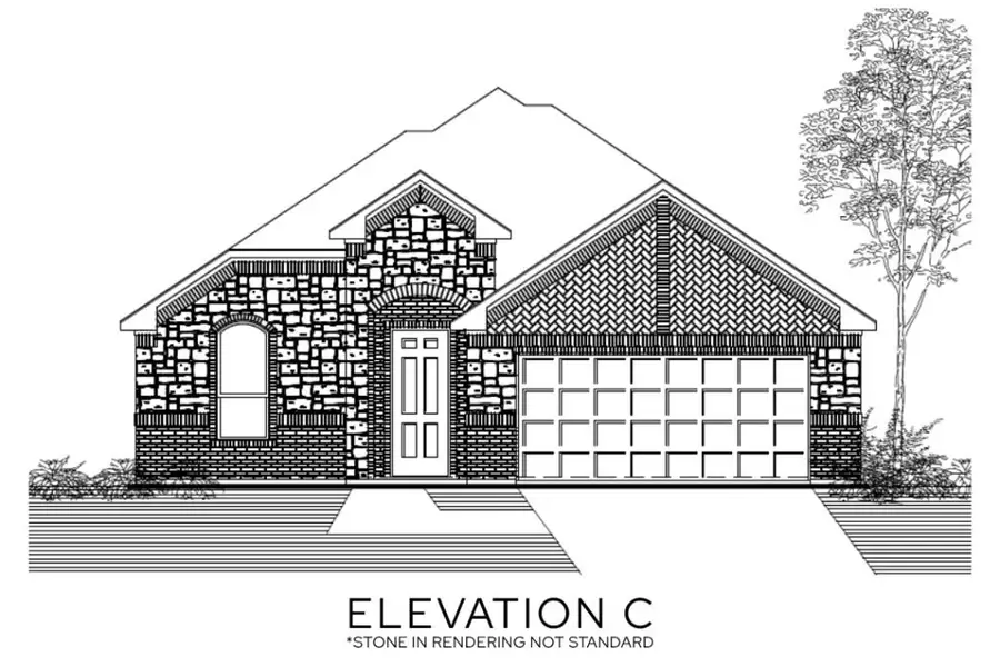 Representative rendering of the exterior for the The Olive by Lillian Custom Homes (Image 3).