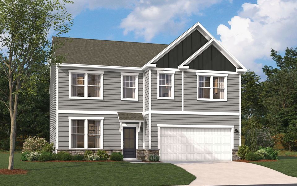 Representative exterior photo of a completed home built from the The Kershaw by Stanley Martin Homes in Riverside Ridge, Lawrenceville, GA (Image 78).