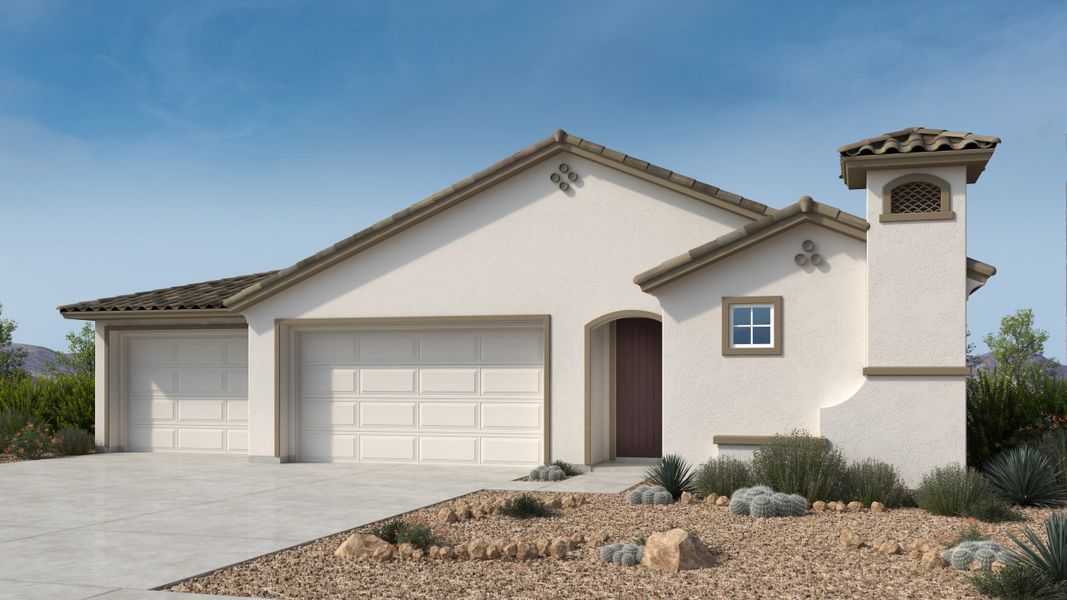 Front exterior of a home in the Combs Ranch Journey Collection community, located in San Tan Valley, AZ (Image 3). Front exterior of a home in the Combs Ranch Journey Collection community, located in San Tan Valley, AZ (Image 3).