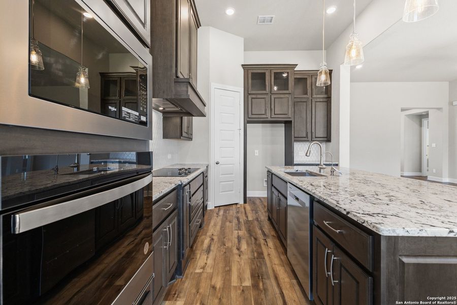 Furnished interior view inside a new home in Pradera Ridge, Floresville (Image 6). Furnished interior view inside a new home in Pradera Ridge, Floresville (Image 6).
