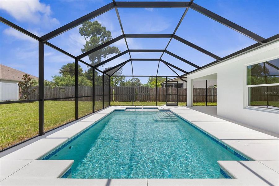 Exterior details and patio area of a home in , Palm Coast (Image 38). Exterior details and patio area of a home in , Palm Coast (Image 38).