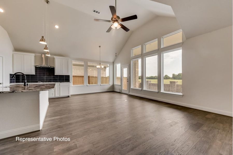 Representative unfurnished interior of a home built from the Royal Drew by Grand Homes in Edgewater, Fate (Image 11).