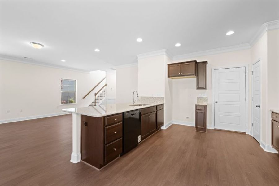 Furnished interior view inside a new home in Miller's Reserve, Winston-Salem (Image 9).