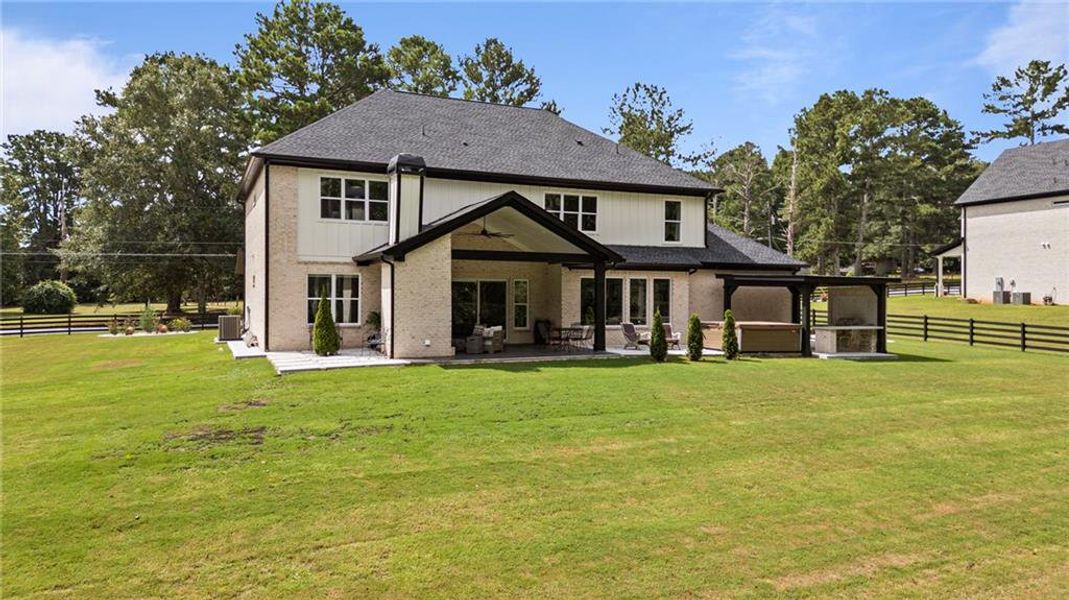 Front exterior of a new home in , Lawrenceville, GA, highlighting curb appeal (Image 20).