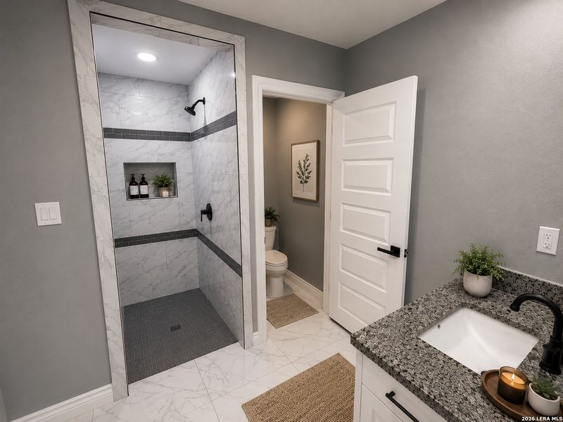 Furnished interior view inside a new home in , Laredo (Image 5).