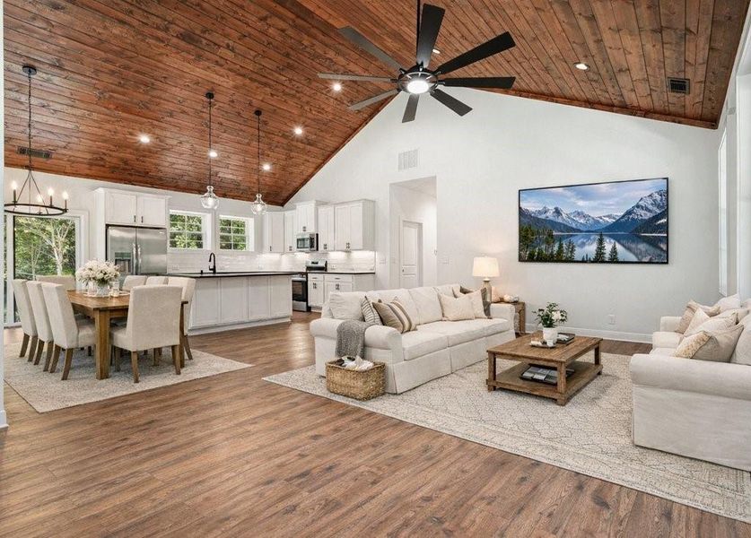 Furnished interior view inside a new home in , Talking Rock (Image 15).