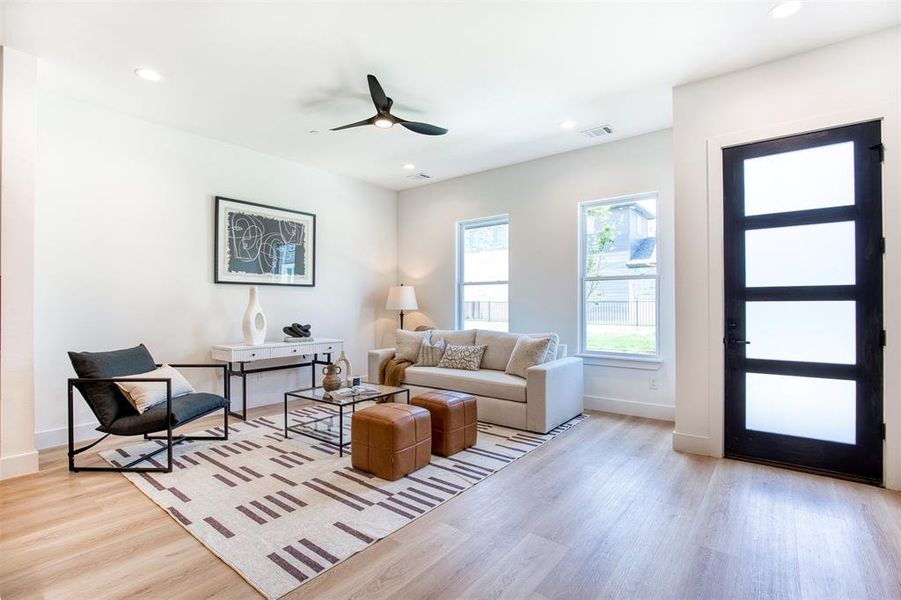 Furnished interior view inside a new home in , Rowlett (Image 4). Furnished interior view inside a new home in , Rowlett (Image 4).