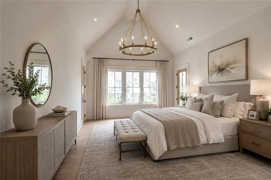 Furnished interior view inside a new home in , Alpharetta (Image 6).