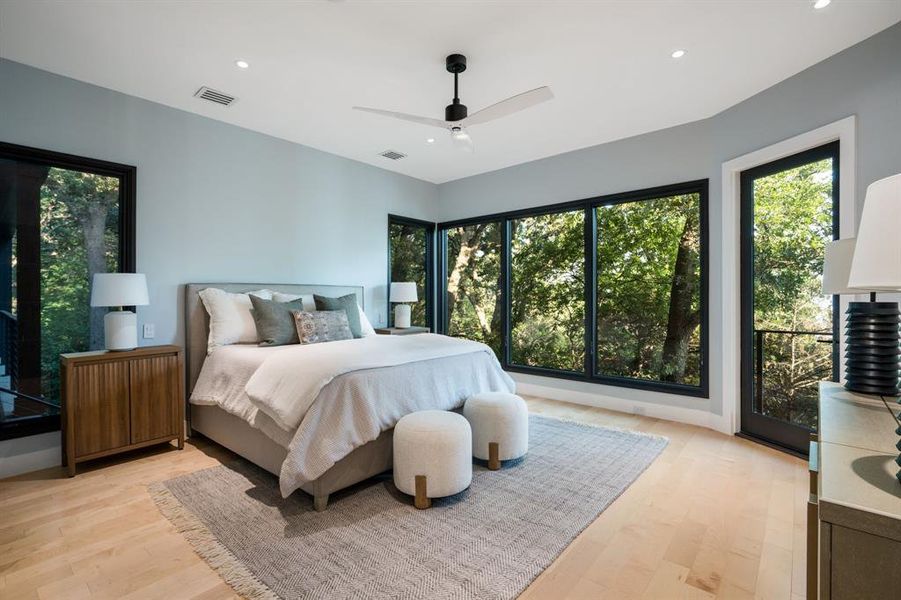 Furnished interior view inside a new home in , Oak Point (Image 8).