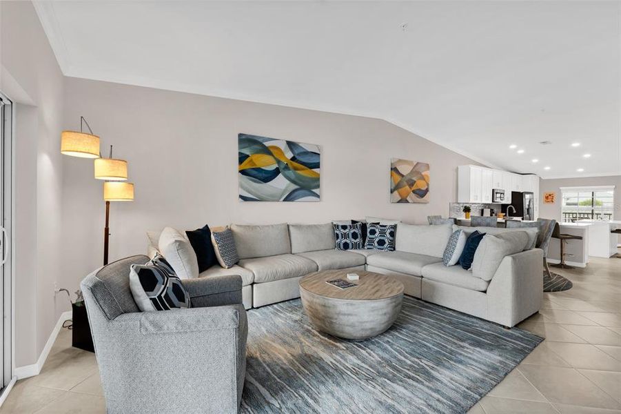 Furnished interior view inside a new home in , Punta Gorda (Image 14).