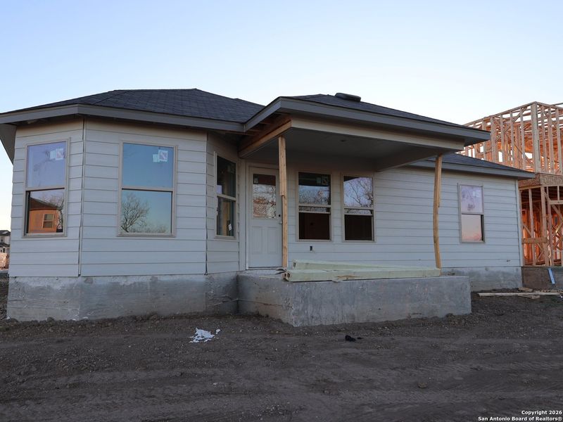 In-progress construction of a new home in Cinco Lakes, San Antonio, TX (Image 27).