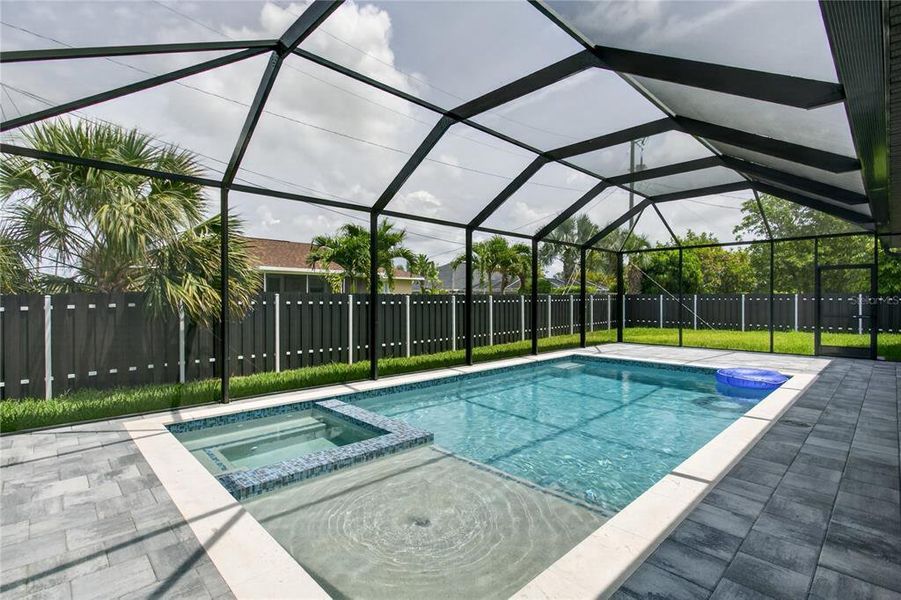Exterior details and patio area of a home in , Cape Coral (Image 4). Exterior details and patio area of a home in , Cape Coral (Image 4).