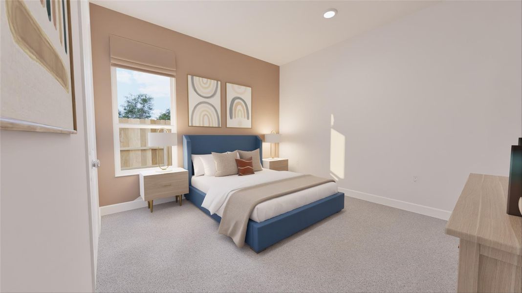 Furnished interior view inside a new home in Oakberry Trails, Waller (Image 15).