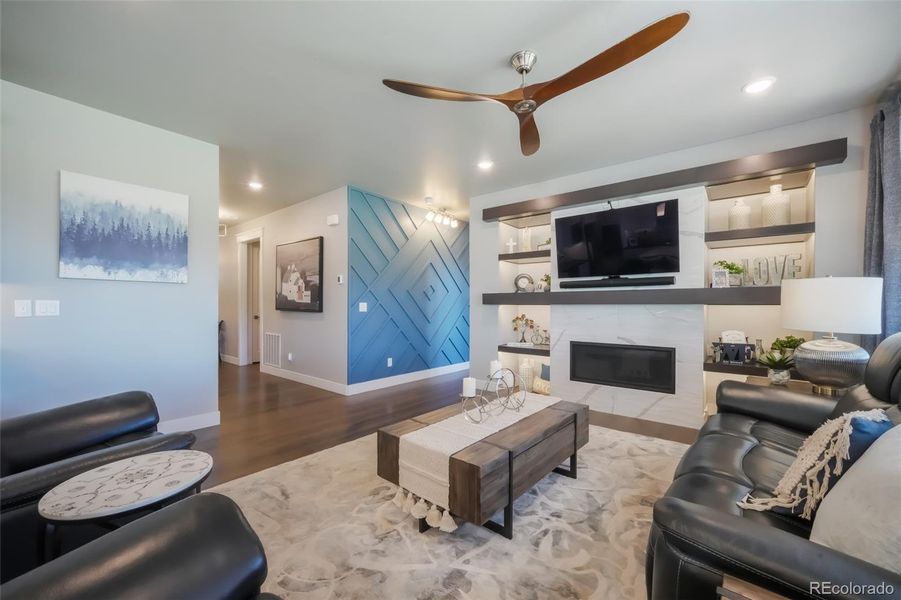 Furnished interior view inside a new home in , Monument (Image 22).