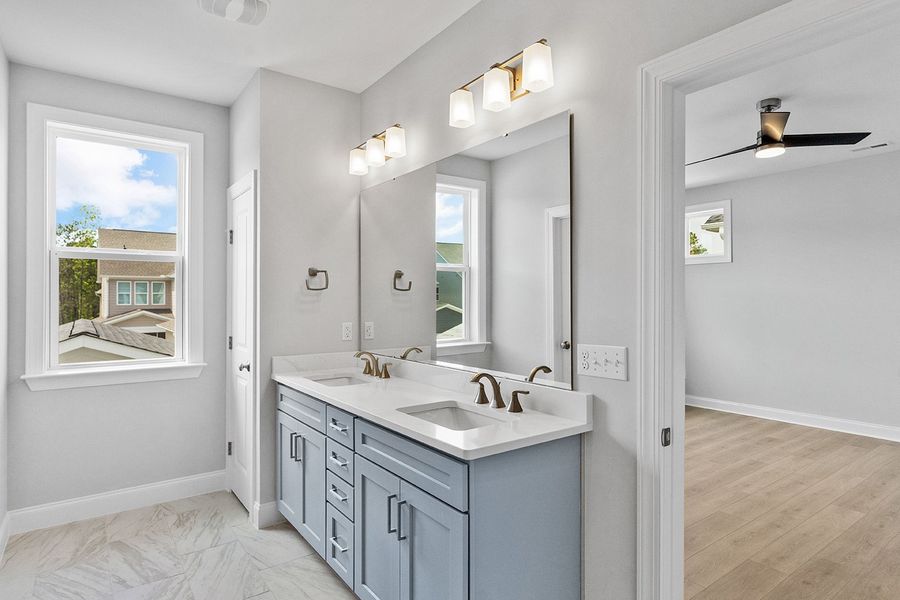 Representative furnished interior of a home built from the The Wisteria by RobuckHomes in East & Mason, Wilmington (Image 17).