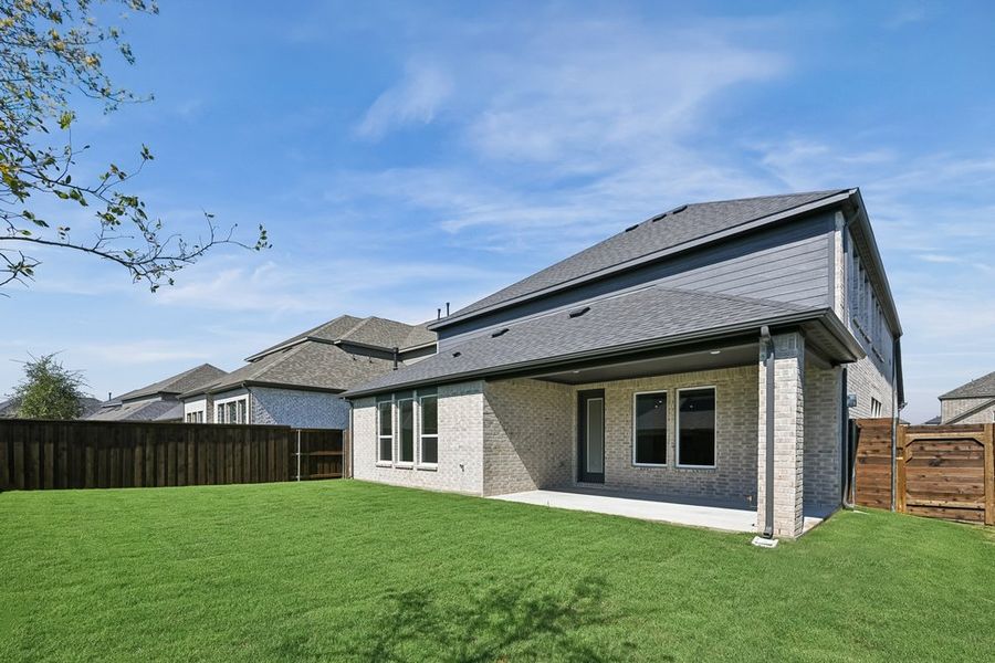 Exterior details and patio area of a home in The Ridge at Northlake, Northlake (Image 4).