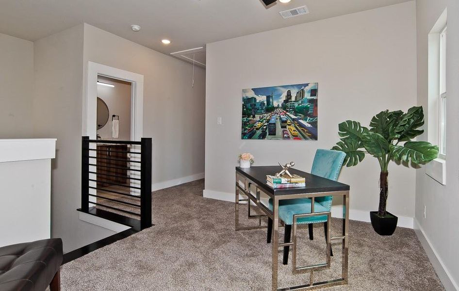 Furnished interior view inside a new home in , Dallas (Image 7). Furnished interior view inside a new home in , Dallas (Image 7).