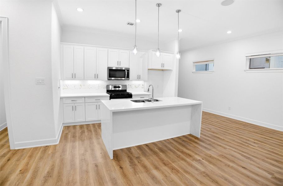 Furnished interior view inside a new home in , Houston (Image 13).