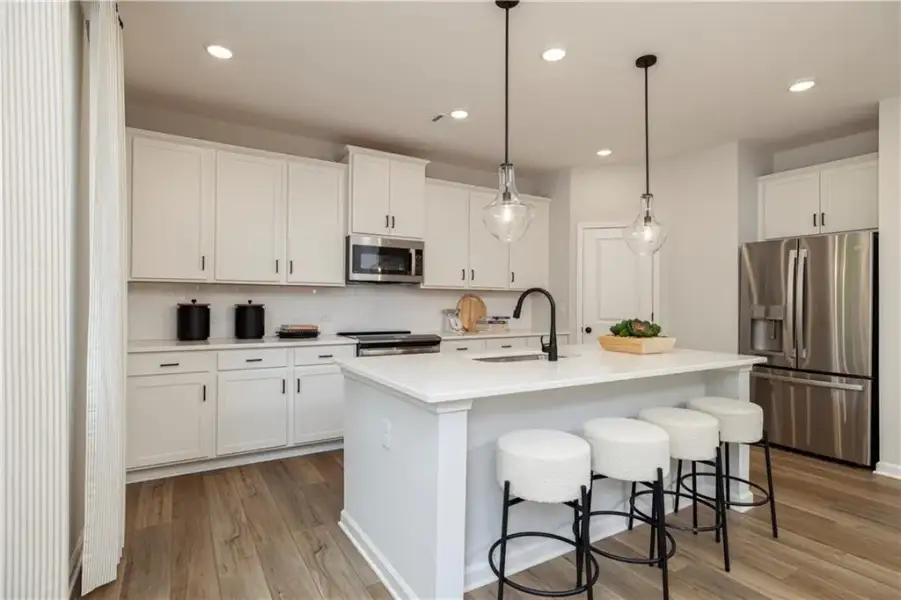 Furnished interior view inside a new home in Croftside Single Family Homes, Powder Springs (Image 19). Furnished interior view inside a new home in Croftside Single Family Homes, Powder Springs (Image 19).