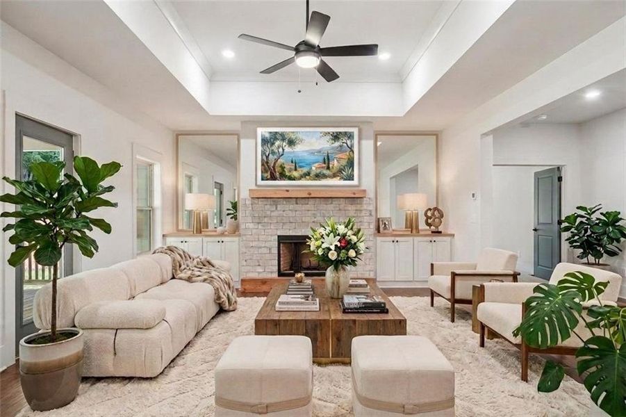 Furnished interior view inside a new home in Steeplechase, Hoschton (Image 13).