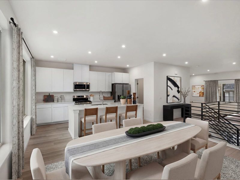 Representative furnished interior of a home built from the Brendon by Lokal Homes in Parkside at Victory Ridge, Colorado Springs (Image 4).