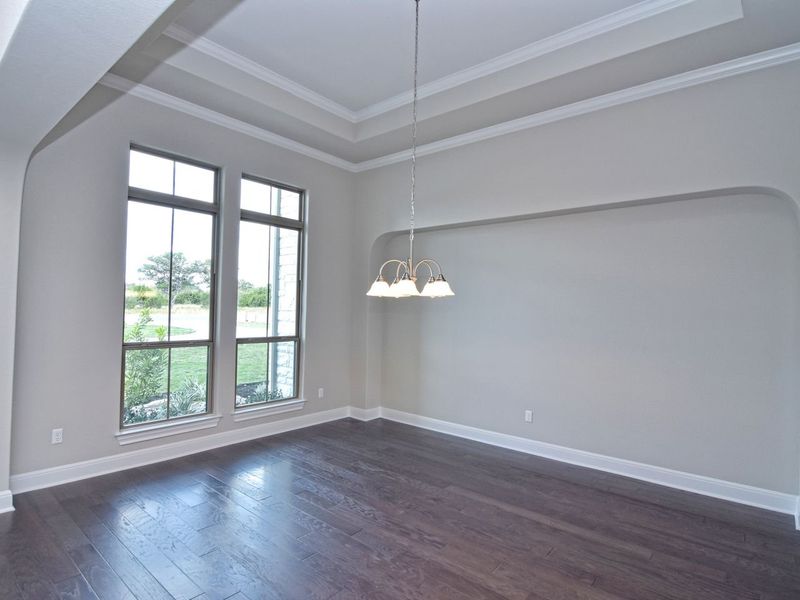 Representative unfurnished interior of a home built from the Avalon by Giddens Homes in Scofield Farms Estates, Georgetown (Image 175).