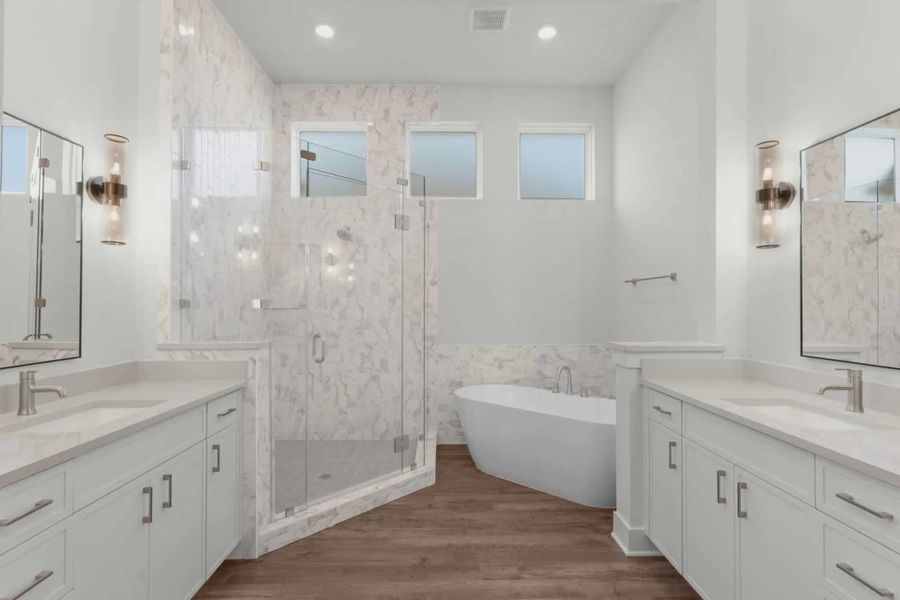 Representative furnished interior of a home built from the Sydney by Chesmar Homes in Broken Oak, Georgetown (Image 5).