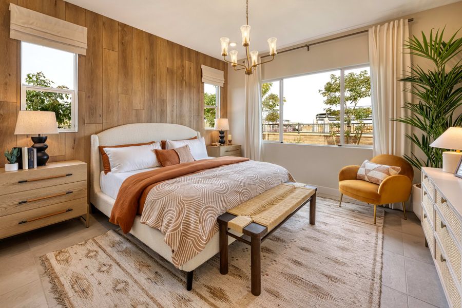 Representative furnished interior of a home built from the Rosemary Plan 40-2 by Tri Pointe Homes in Waterston Central, Gilbert (Image 10).